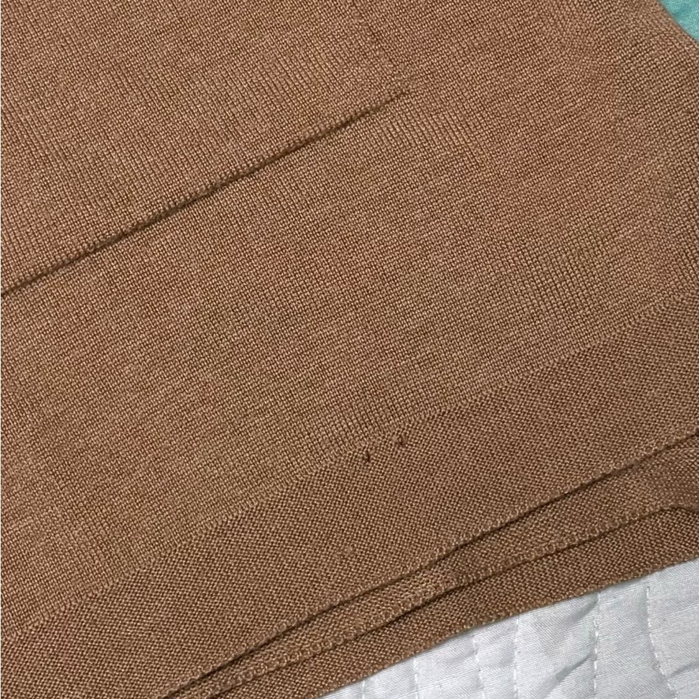 Beige Ribbed Knit Sweater - Picture 9 of 10